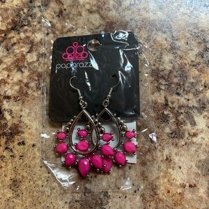 Paparazzi Fuchsia Teardrop Earrings